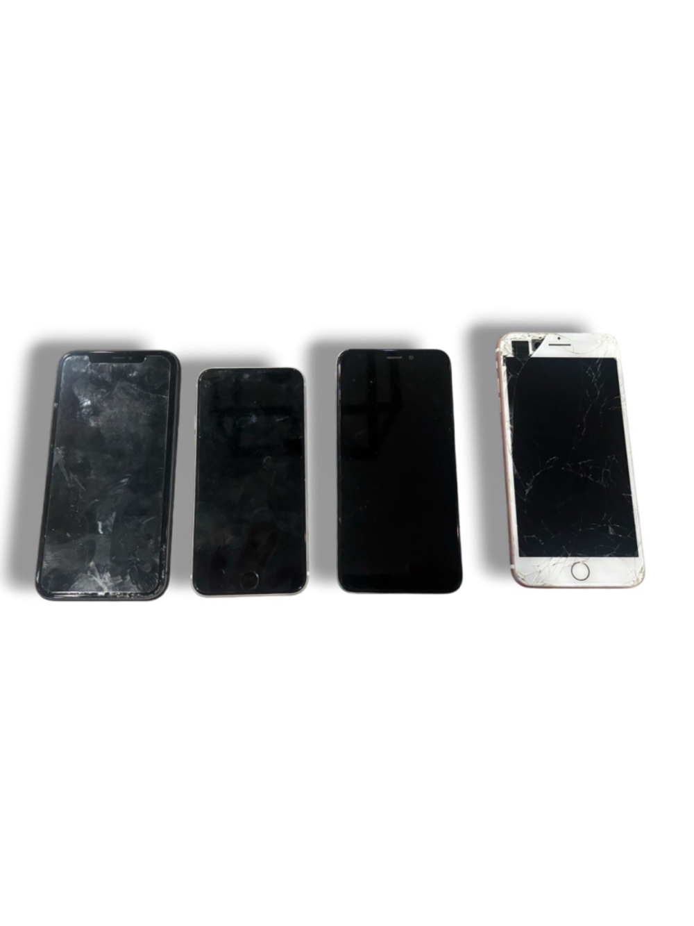 Lot Of 3 Iphones And 1 Cricket Phone